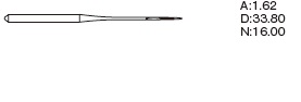 Игла Organ Needles DBx1 NY2 (1738 RBM S) № 75/11